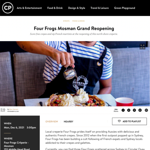 Four Frogs x Bistrot Media press coverages Concrete playground