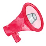 An illustration of a megaphone